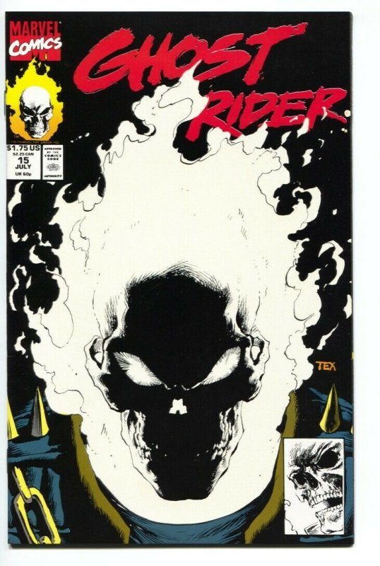 GHOST RIDER #15--1991-Glow in the Dark-comic book