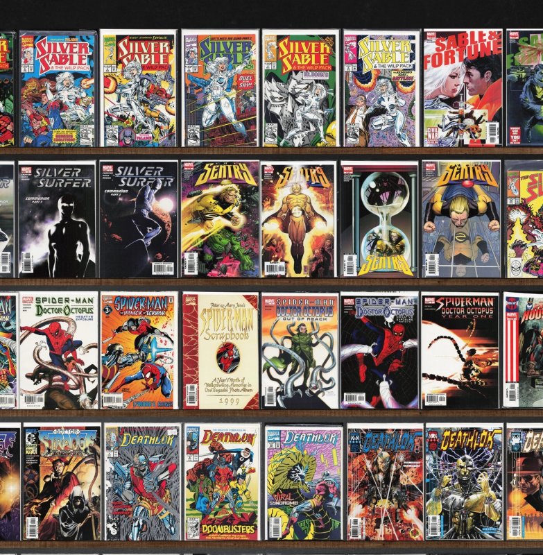 Huge Lot 150+ Comics with Deathlok, Silver Surfer & More!