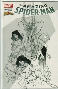 Amazing Spider-Man # 9 Sketch Variant ComicXposure NM Marvel 2015 [G1]