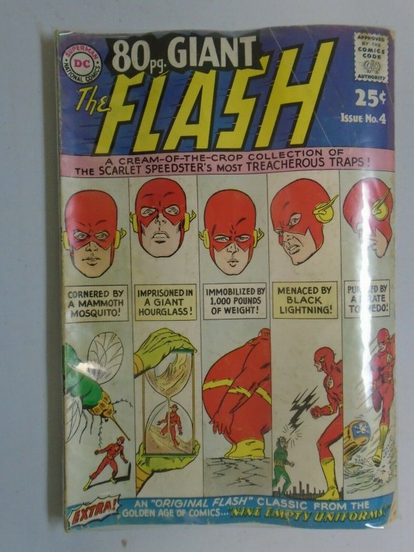 80 Page Giant Flash #4 0.5 PR missing rear cover (1964 1st Series)