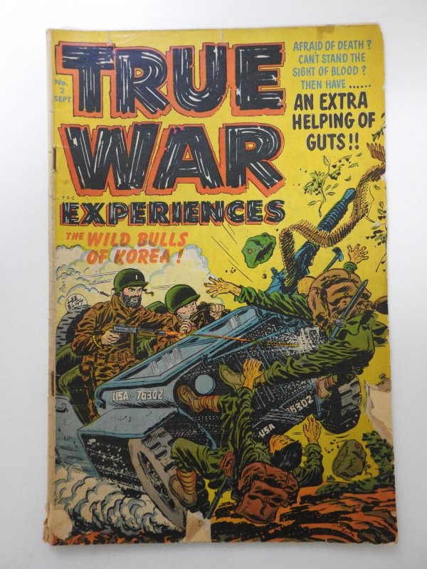 True War Experiences #2 (1952) Rare War Comic! Good Condition! Complete/Attached
