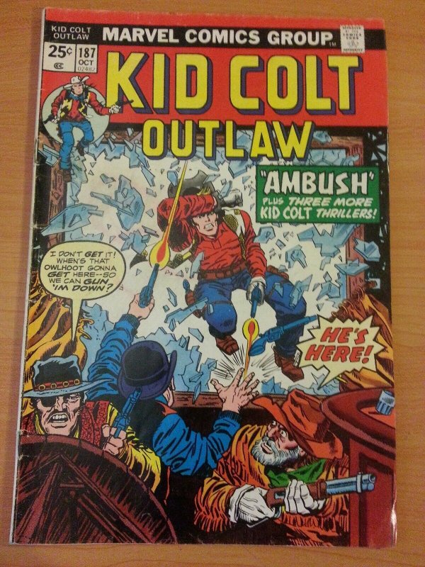 Kid Colt Outlaw #187 ~ FINE FN ~ 1974 MARVEL COMICS 