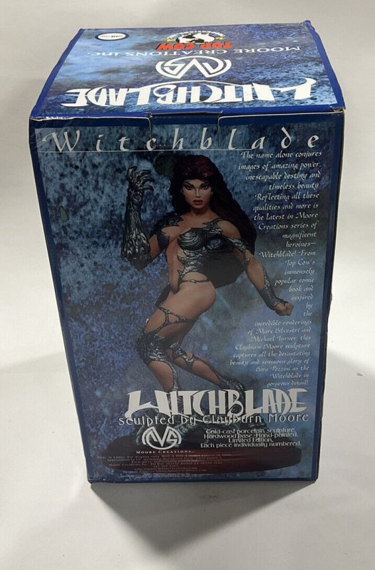 Witchblade Statue Sculpted By Clayburn Moore 1997 Limited 2625/5000 Top Cow