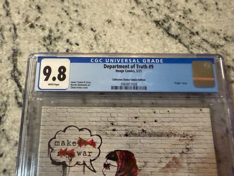 Department Of Truth # 9 CGC Graded 9.8 Image Comic Book Coll. Choice Variant JH9