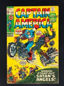 Captain America #128 (1970) GD Stamp Out Satan’s Angels