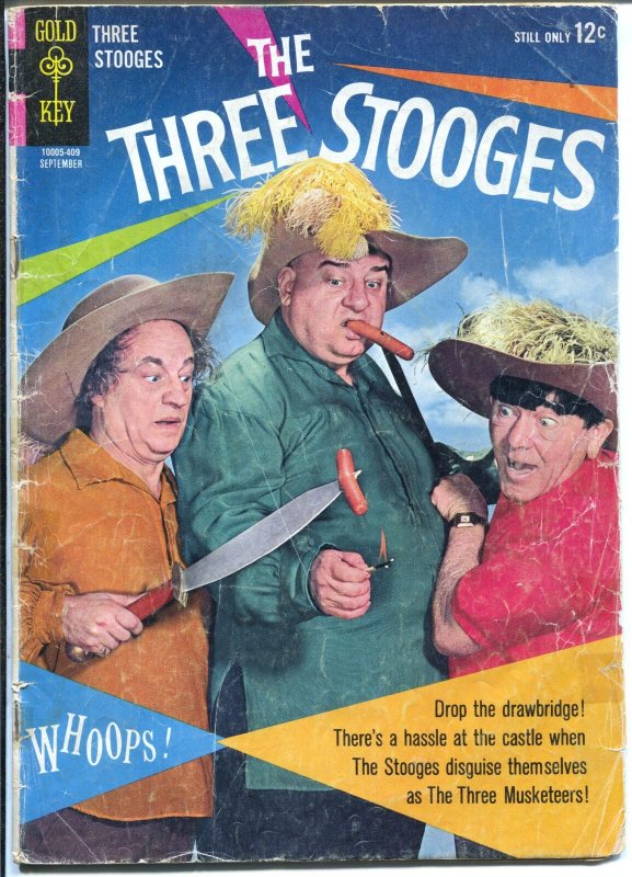 Three Stooges #19 1964-Gold Key-Three Musketeers-G