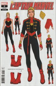 Captain Marvel # 2 Design 1:10 Variant Cover NM Marvel 2023 [U2]