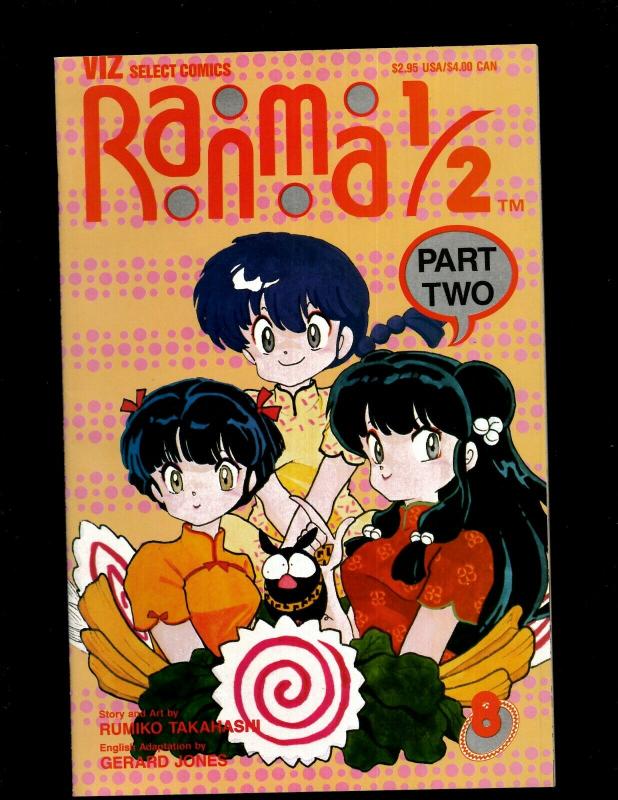 Lot of 12 Ranma Comic Books 1/2 #1 2 3 5 6 + Ranma Part 2 #1 3 4 5 6 7 8 JF20