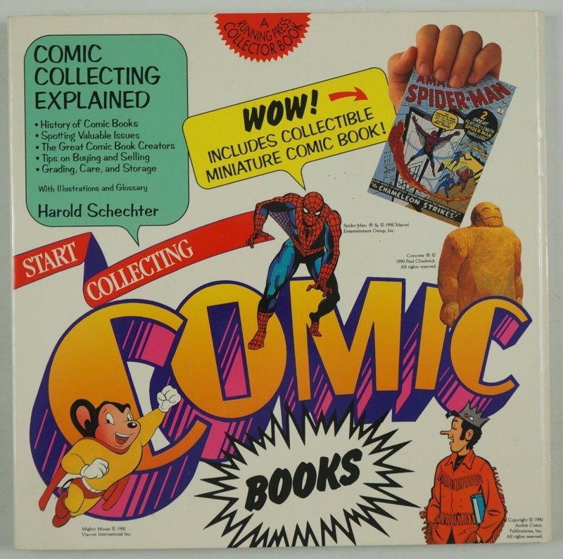 Start Collecting Comic Books by Harold Schechter 1990 Running Press 1st print 