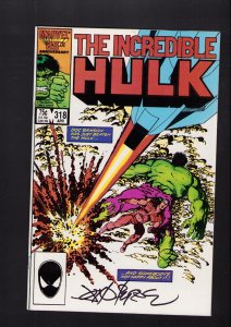Incredible Hulk #318 - SIGNED BY JOHN BYRNE! (9.0/9.2) 1986