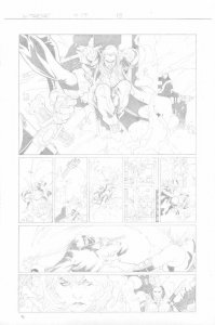 X-Treme X-Men #17 p.13 Rogue as Psylocke vs Vargas 2002 art by Salvador Larroca