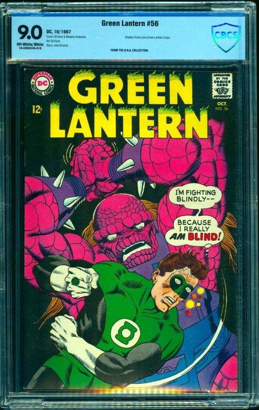 Green Lantern #56 CBCS VF/NM 9.0 Off White to White DC Comics