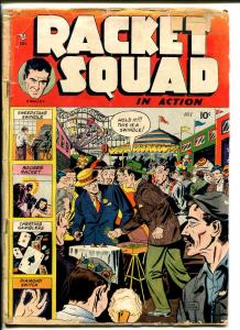 RACKET SQUAD IN ACTION #1 1952-CHARLTON-1ST ISSUE-CON GAMES-SWINDLES-GIORDANO-fr