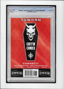 HELLWITCH VS LADY DEATH WARGASM #1 HOMAGE SLABBED EDITION VARIANT COVER COFFIN 