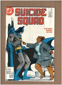 Suicide Squad #10 DC Comics 1988 John Ostrander Deadshot BATMAN app. VF 8.0