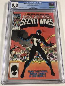 Marvel Super Heroes Secret Wars 8 Cgc 9.8 DOUBLE COVER White Pages RARE Origin