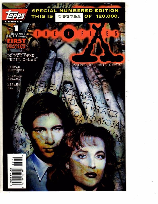 Lot Of 9 X-Files Topps Comic Books # 0 1 (2) 2 3 5 6 7 8 Fox TV Show J206