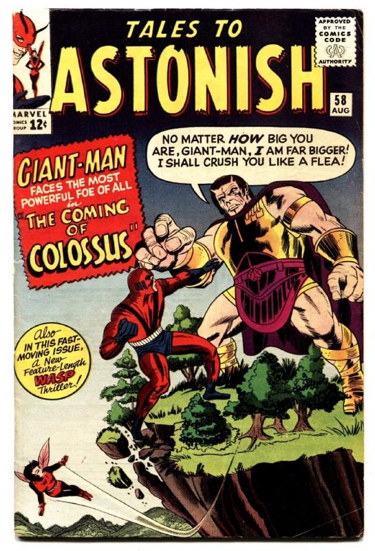 TALES TO ASTONISH #58 comic book-GIANT-MAN/WASP-SILVER AGE MARVEL! FN/VF