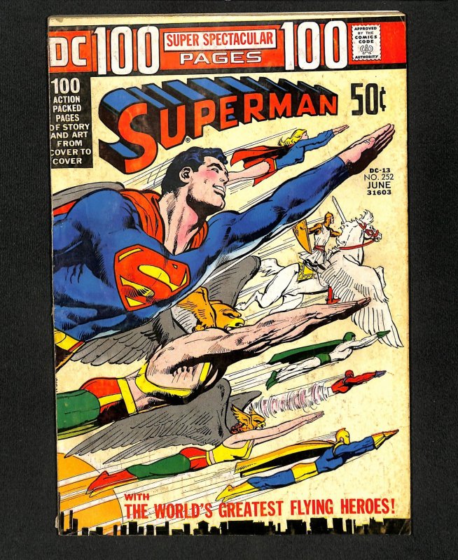 Superman #252 Neal Adams Wraparound Cover!