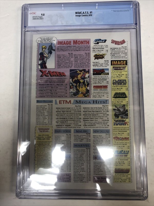 WildC.A.T.S. #1 (CGC 9.8) (1992) Jim Lee & Scott Williams Cover