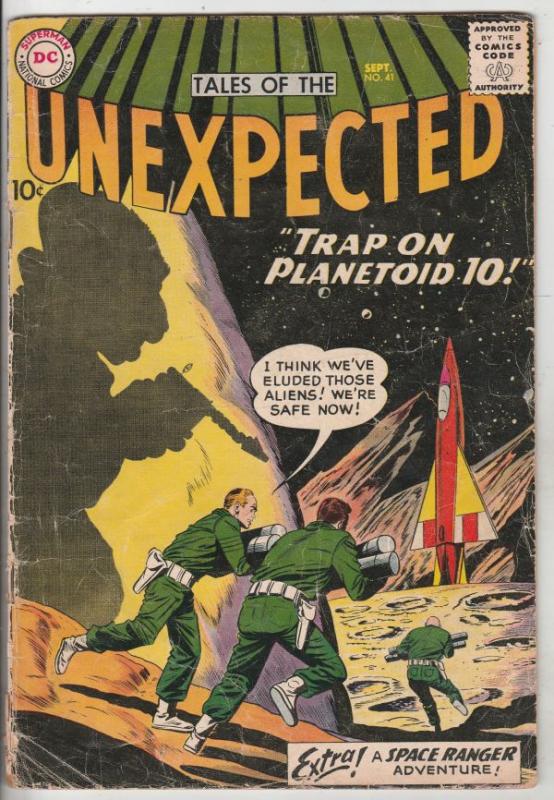 Tales of the Unexpected #41 (Sep-59) VG Affordable-Grade Space Ranger, Cyrl