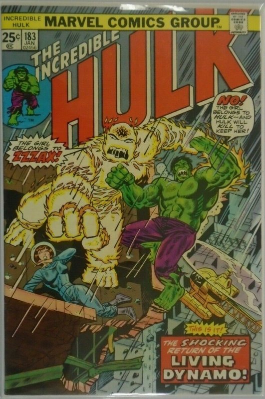 The Incredible Hulk #183 - 3.5 VG- - 1975