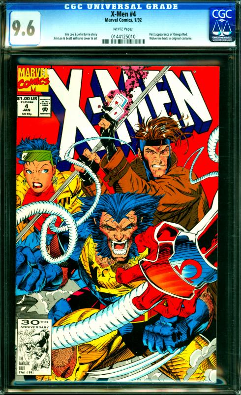 X-Men #4 CGC Graded 9.6 First Appearance of Omega Red