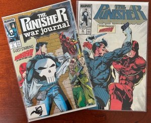 The Punisher #1 (1988) + The Punisher War Journal #2 (Daredevil) LOT 2 issues