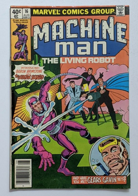 Machine Man #16 (Aug 1980, Marvel) VG+ 4.5 1st app Baron Brimstone Ditko cvr art