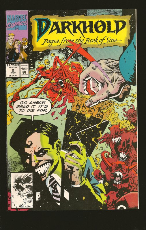 Marvel Comics Darkhold Pages From The Book of Sins Vol 1 No 2 November 1992