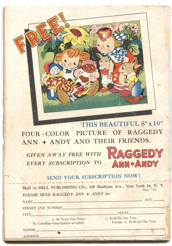 RAGGEDY ANN + ANDY #26-1948-ALADDIN AND THE WONDERFUL LAMP---DELL