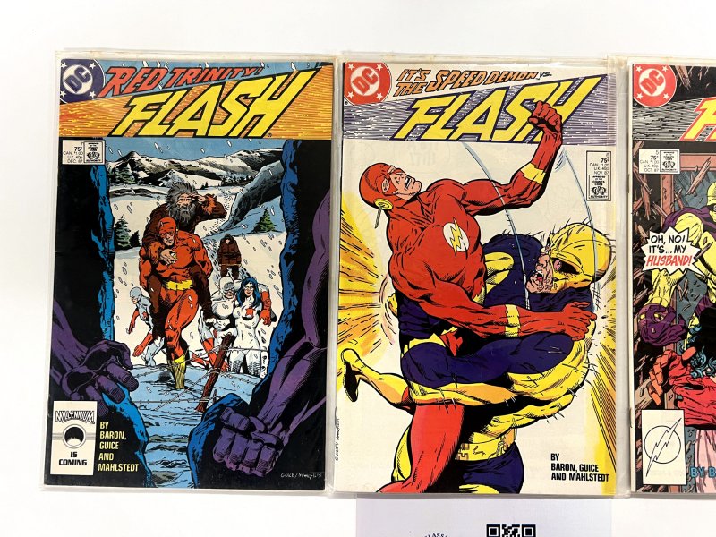3 Flash DC Comic Books # 5 6 7 Batman Superman Wonder Woman Flash Robin 24 JS17