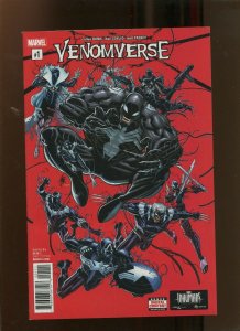 VENOMVERSE #1 (9.2) GROUP COVER! 2017