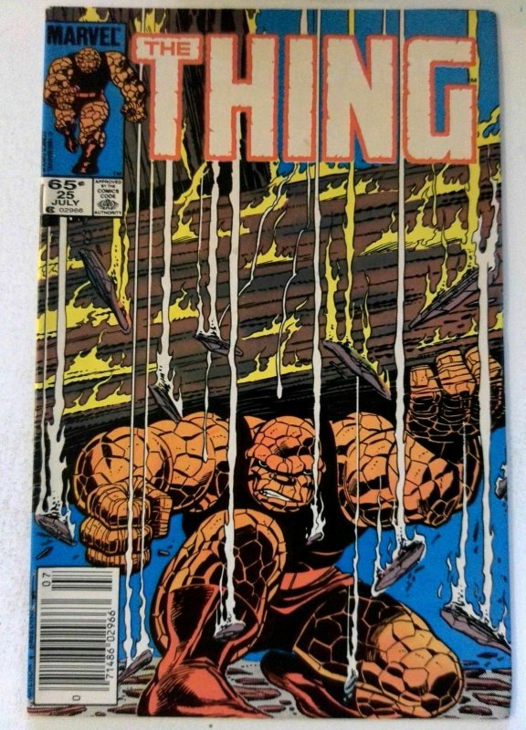 Thing #25 Marvel 1985 FN/VF Copper Age 1st Printing Comic Book