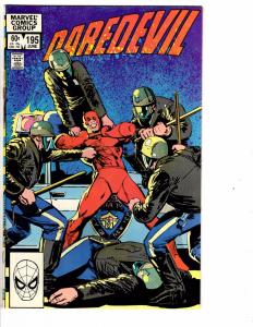 3 Daredevil Marvel Comic Books # 194 195 196 VF-NM Range Frank Miller Hand J149