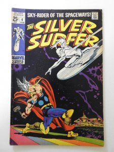 The Silver Surfer #4 (1969) FN Condition! 1/4 in spine split
