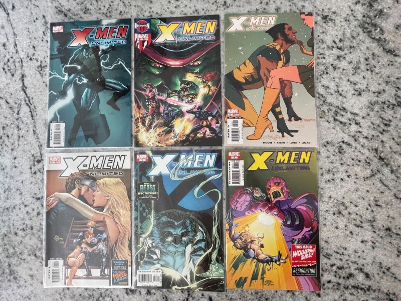 Lot Of 6 X-Men Unlimited Marvel Comic Books # 9 10 11 12 13 14 Wolverine J900 