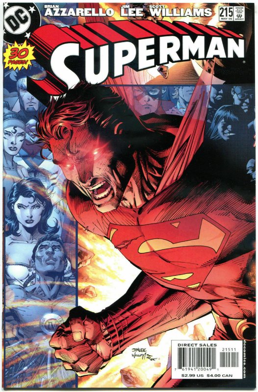SUPERMAN #215, NM, Jim Lee, Brian Azzarello, 1987, more DC & SM in store, A