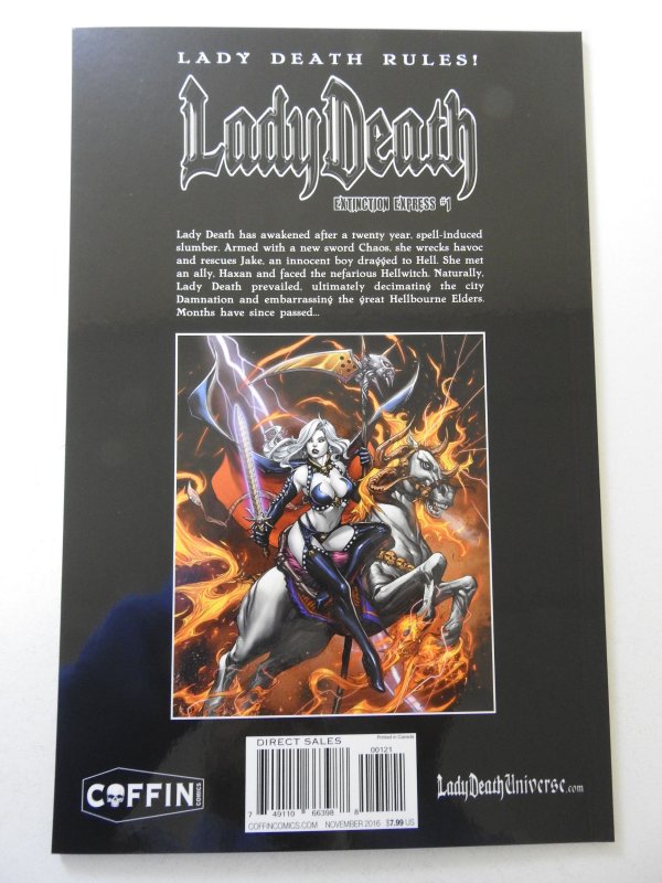 Lady Death:  Extinction Express Hellbomber Edition (2016) NM Condition!