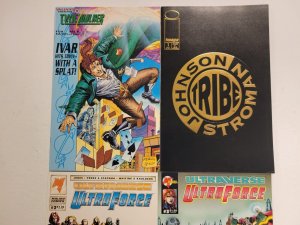 4 Image Comics #2 3 Ultraverse Ultra Force + #1 Tribe + #3 Timewalker 23 TJ9