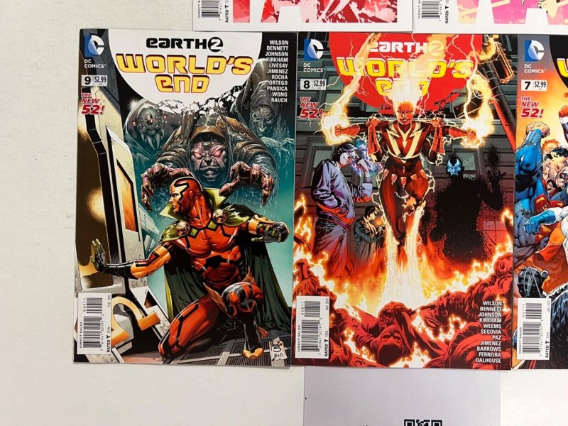 5 Earth 2 DC Comic Books # 7 8 9 12 13  Superman Batman Wonder Woman 114 JS44