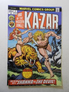 Ka-Zar #2 (1974) VG+ Condition MVS intact! moisture stains