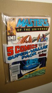 5 COMICS SUPER VALUE PACK *NM 9.4* MASTERS UNIVERSE 5 AMAZING SPIDER-MAN 284 SW
