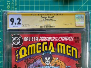 OMEGA MEN # 3 CGC Signature Series 9.2 White Pages 1ST APP LOBO 1983