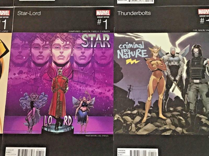 MARVEL HIP HOP VARIANT LOT OF 6 BOOKS NM 2016 SPIDER-GWEN, INHUMANS, KARNAK