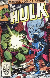 HULK  (1962 Series) (#1-6, #102-474, #600-635)(INCREDIBLE)(MV) #286 Very Good