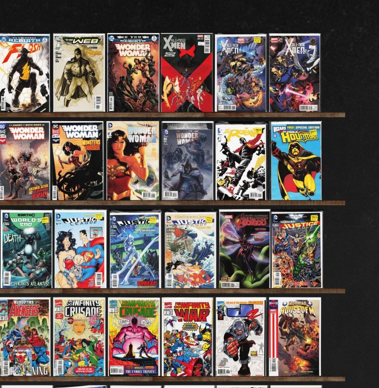 Huge Lot 150+ Comics with Wonder Woman, Wolverine, Savage Wolverine & More!