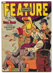 Feature Comics #136 1949- DOLL MAN-  Undertaker VG