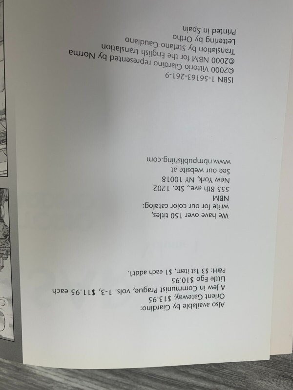 2000 NO PASARAN! by Vittorio Giardino SC VF- 7.5 1st NBA Comics Lit