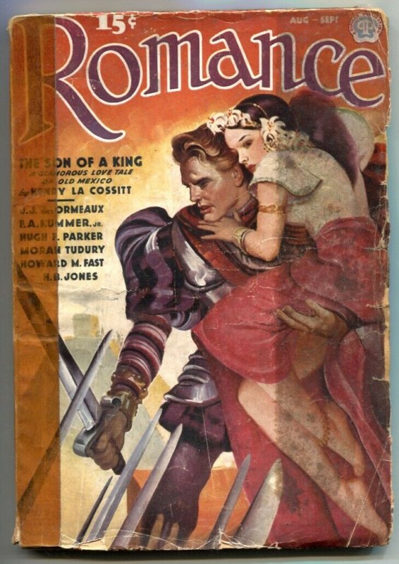 Romance Pulp August 1937- Son of a King- Ransom of the Rose